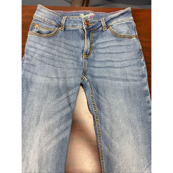 Wrangler Boot Cut Mid Rise Jeans Size 5/6x34 - Picture 2 of 8